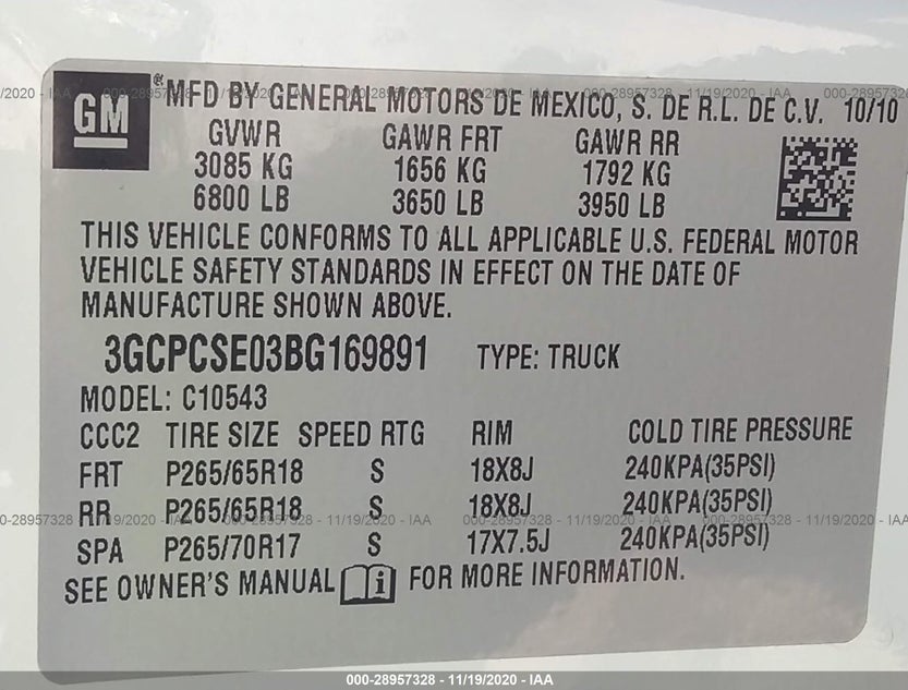 3GCPCSE03BG169891