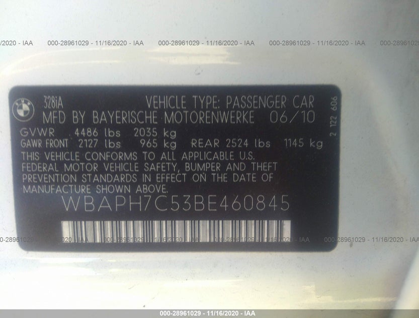 WBAPH7C53BE460845