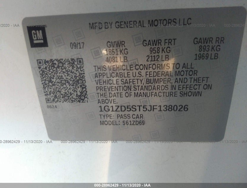1G1ZD5ST5JF138026