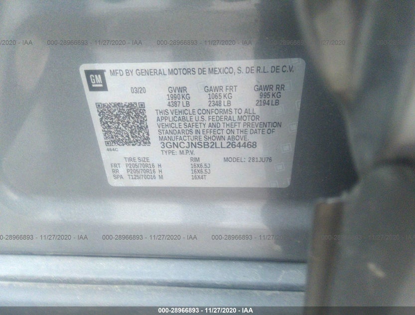 3GNCJNSB2LL264468