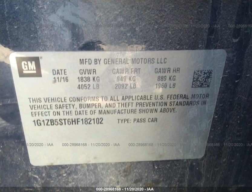 1G1ZB5ST6HF182102