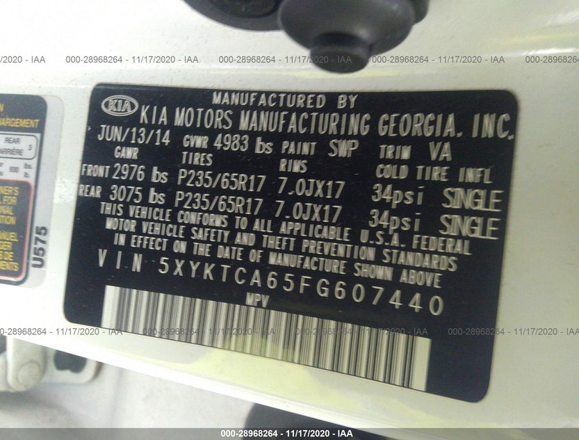 5XYKTCA65FG607440