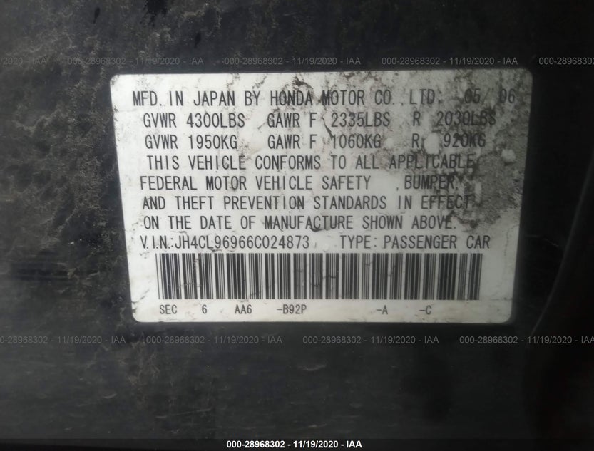 JH4CL96966C024873