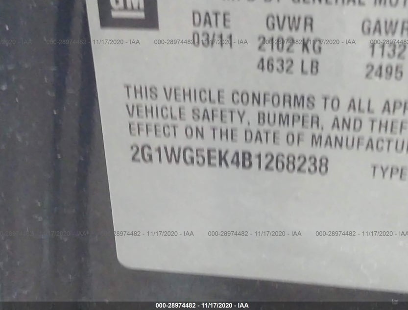 2G1WG5EK4B1268238