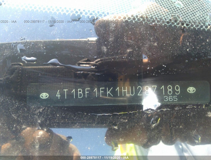 4T1BF1FK1HU287189