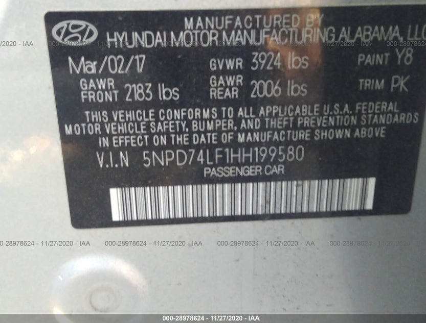 5NPD74LF1HH199580