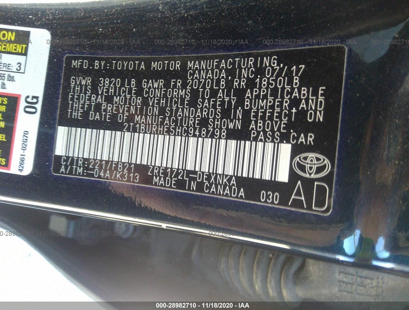 2T1BURHE5HC948798