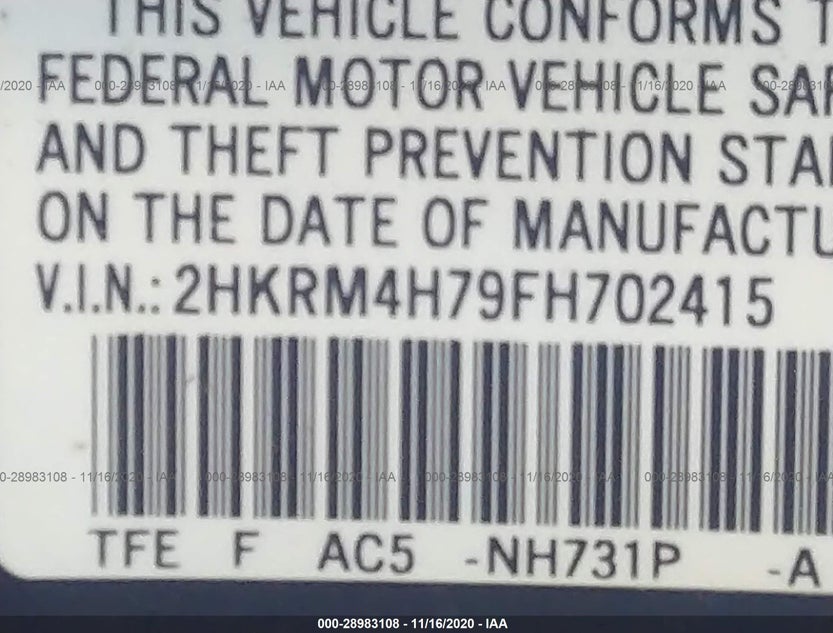2HKRM4H79FH702415