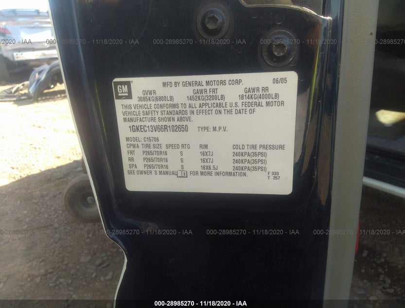 1GKEC13V66R102650