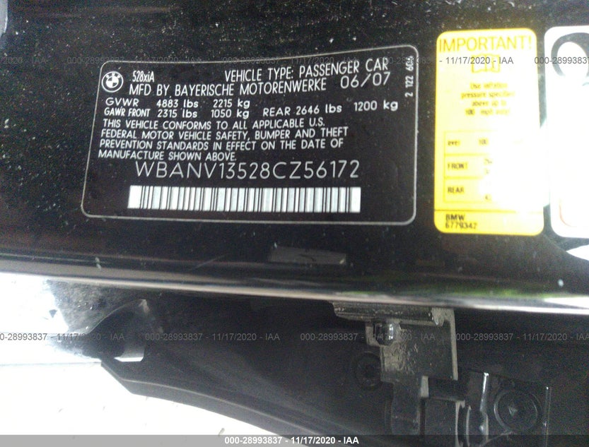 WBANV13528CZ56172