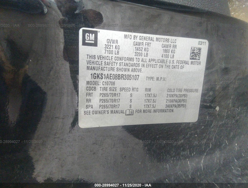1GKS1AE08BR305107