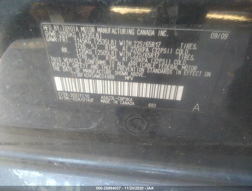 2T3BF4DV5AW024988