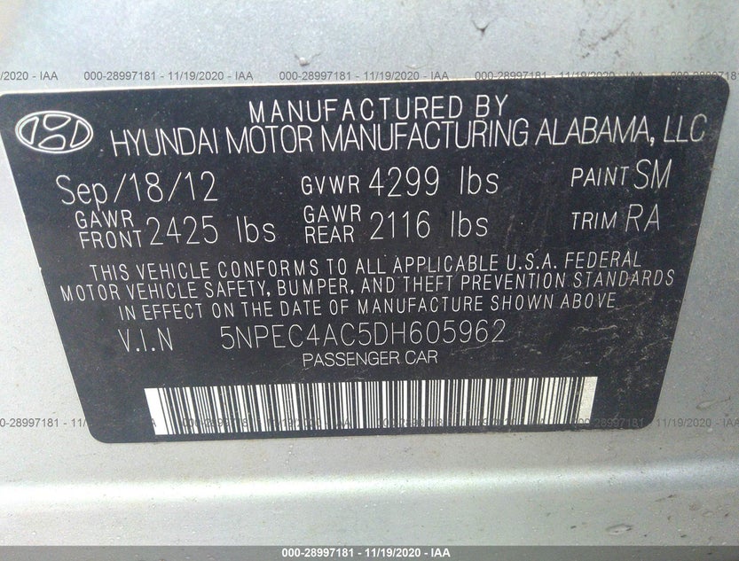 5NPEC4AC5DH605962