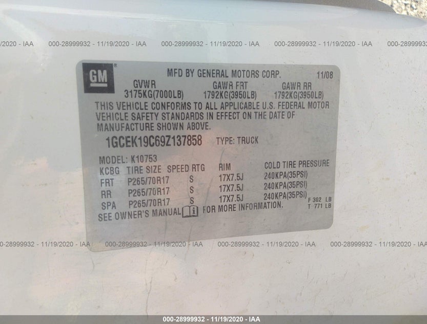 1GCEK19C69Z137858