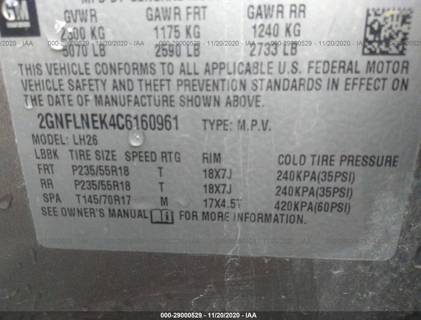 2GNFLNEK4C6160961