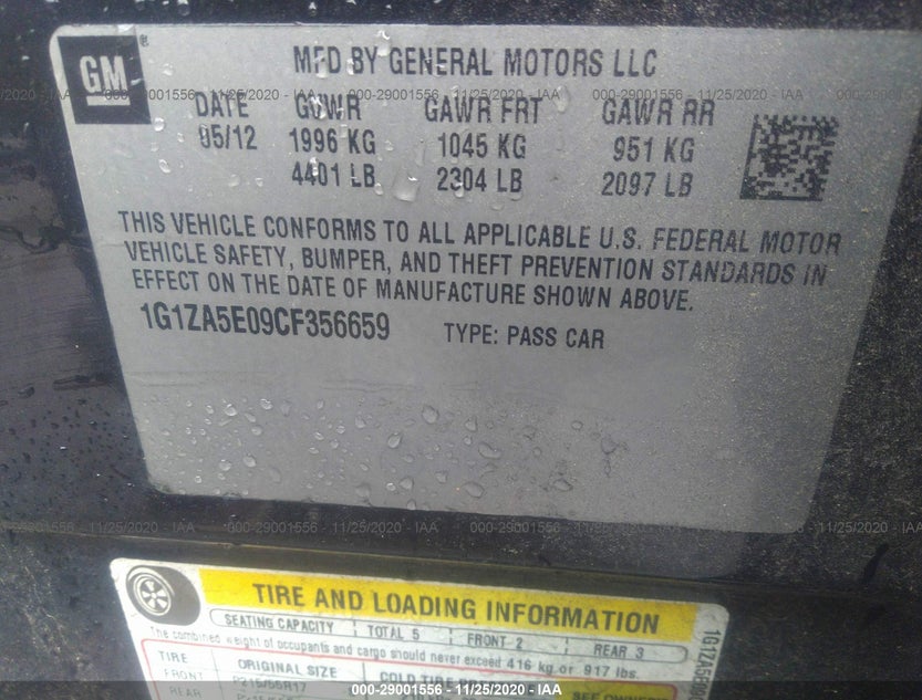1G1ZA5E09CF356659