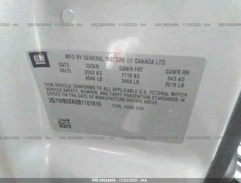 2G1WB5EK8B1101816
