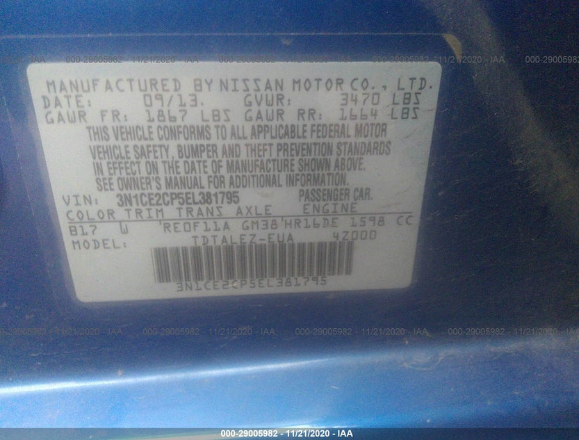 3N1CE2CP5EL381795