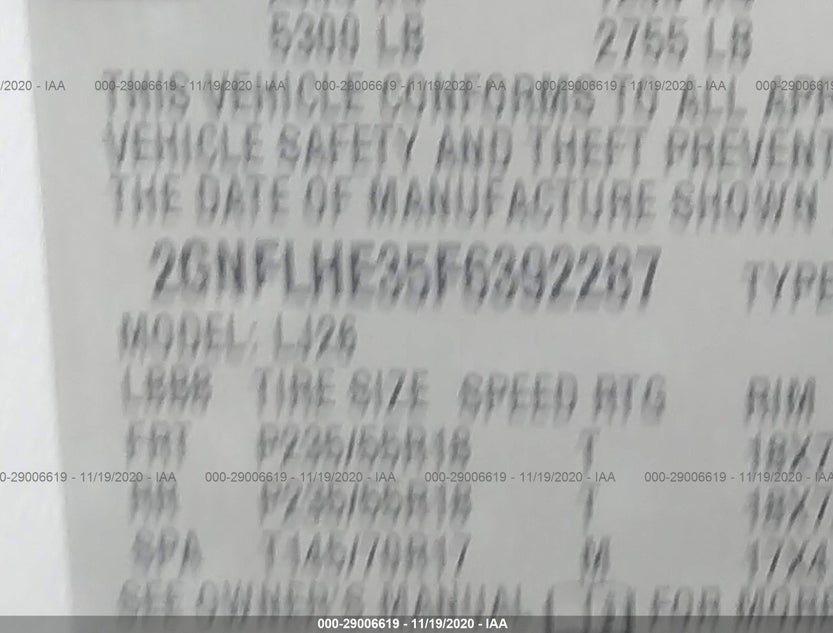 2GNFLHE35F6392287
