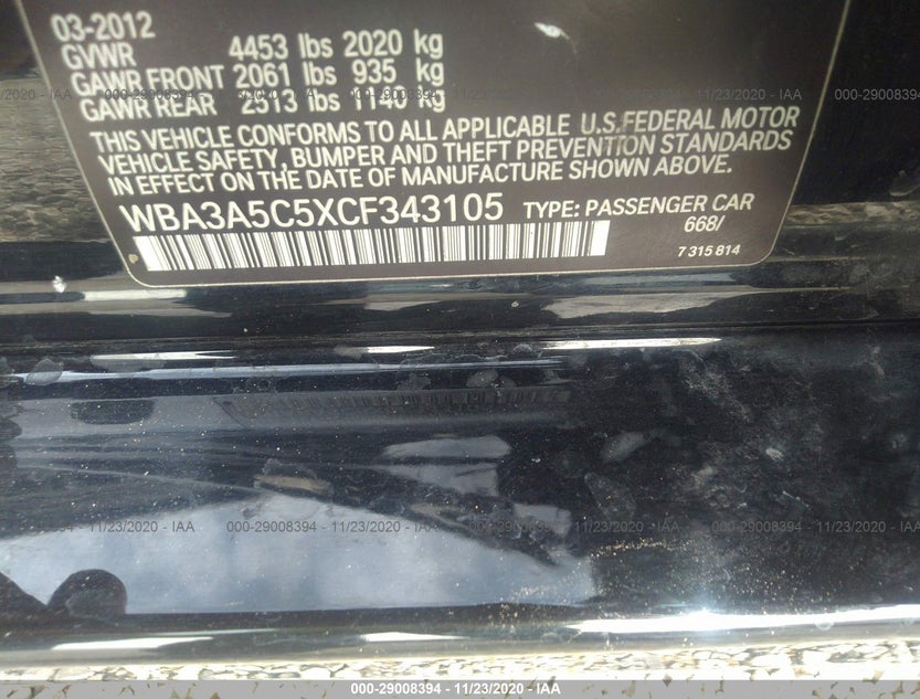 WBA3A5C5XCF343105