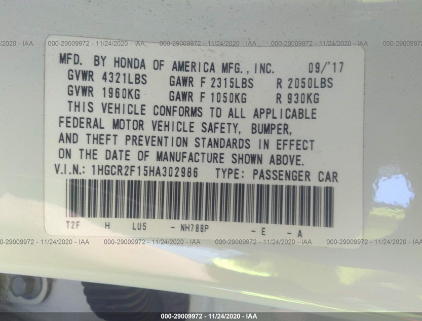 1HGCR2F15HA302986