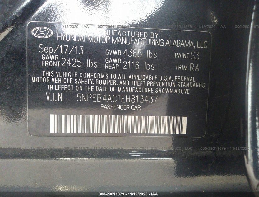 5NPEB4AC1EH813437