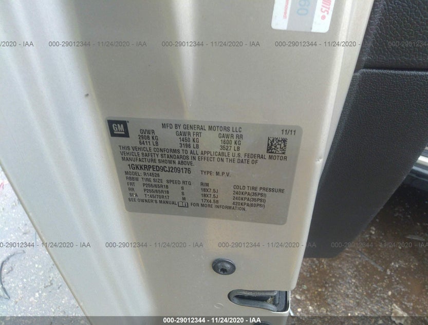 1GKKRPED9CJ209176
