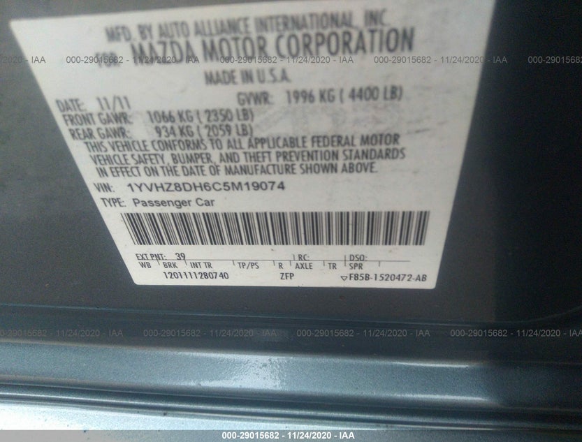 1YVHZ8DH6C5M19074