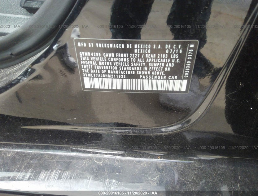 3VWL17AJ8HM211933