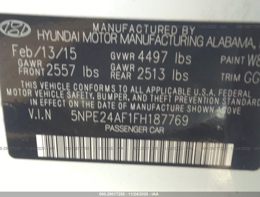 5NPE24AF1FH187769