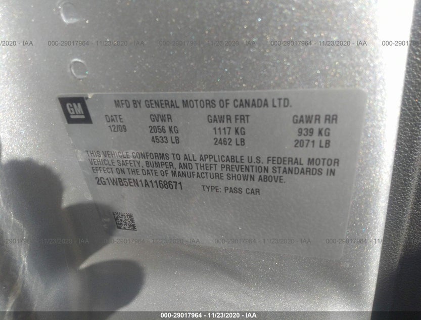 2G1WB5EN1A1168671