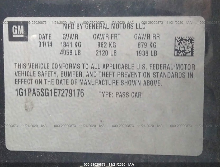 1G1PA5SG1E7279176