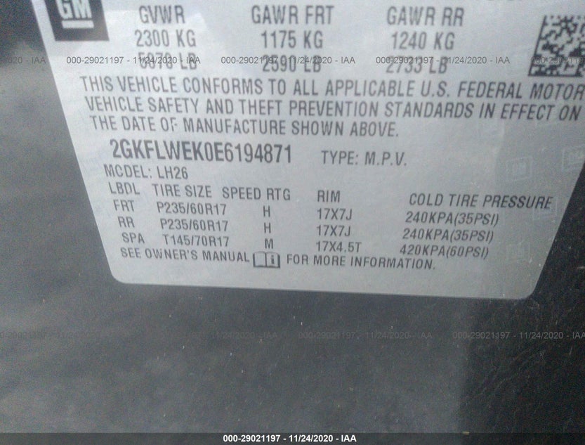 2GKFLWEK0E6194871