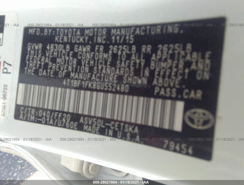4T1BF1FK8GU552480