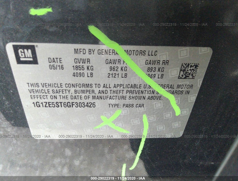 1G1ZE5ST6GF303426