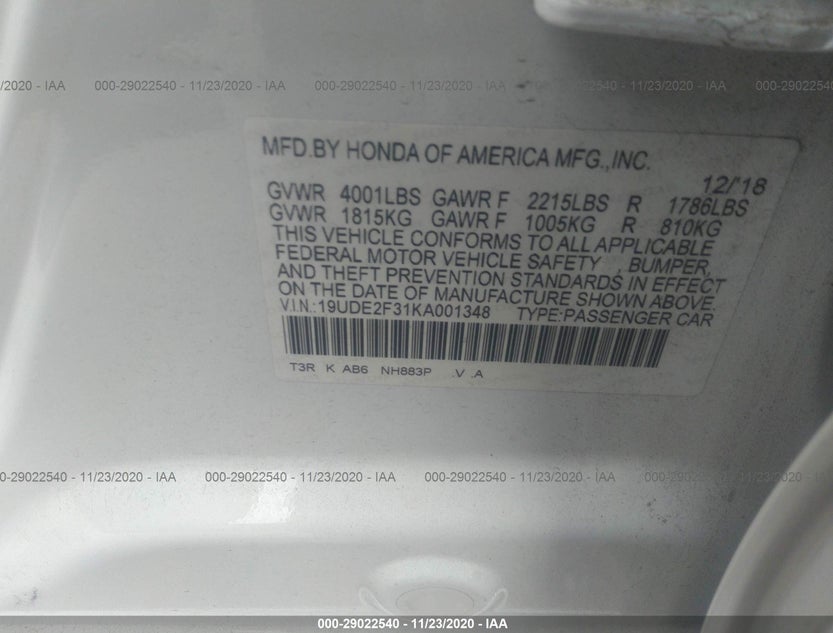 19UDE2F31KA001348