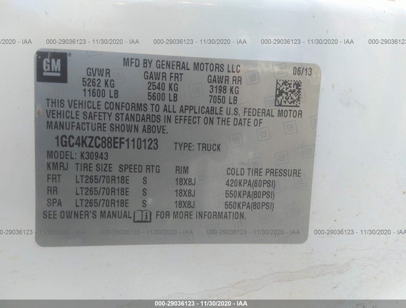 1GC4KZC88EF110123