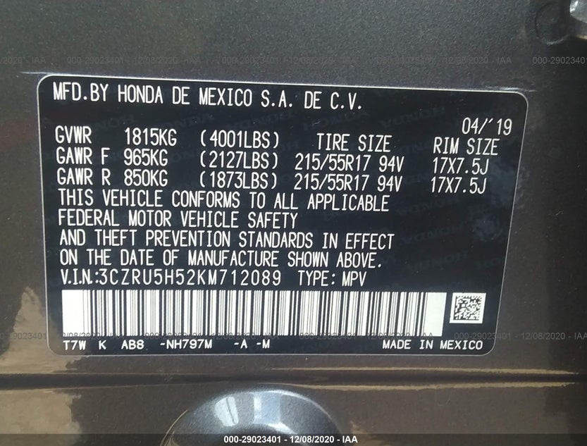 3CZRU5H52KM712089
