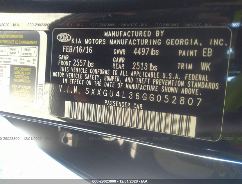 5XXGU4L36GG052807