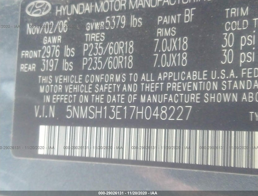 5NMSH13E17H048227