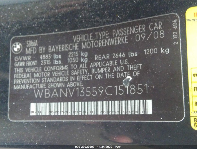 WBANV13559C151851