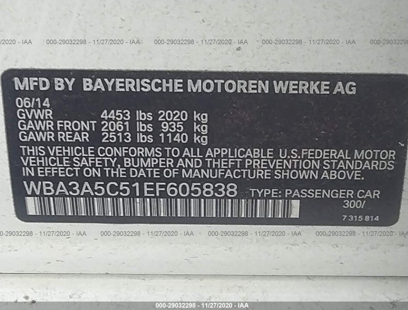 WBA3A5C51EF605838