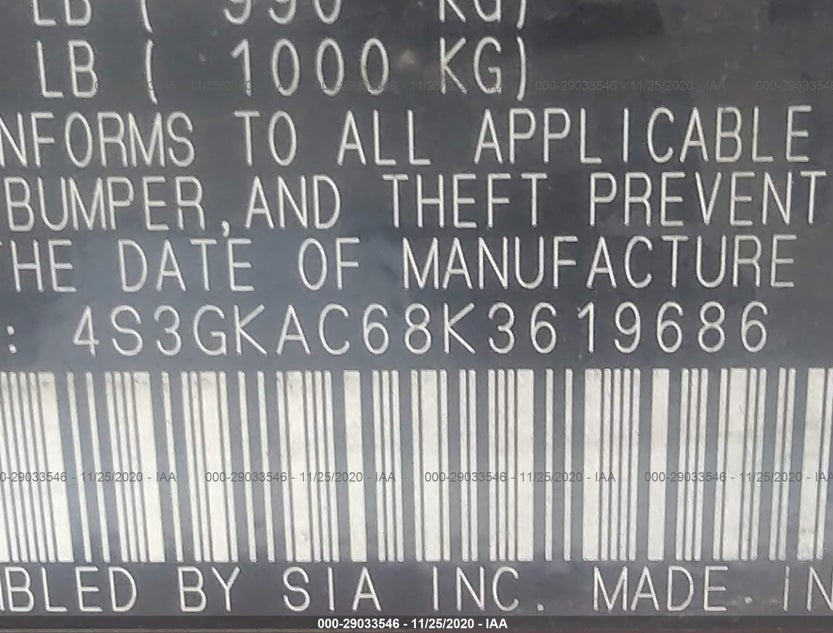 4S3GKAC68K3619686