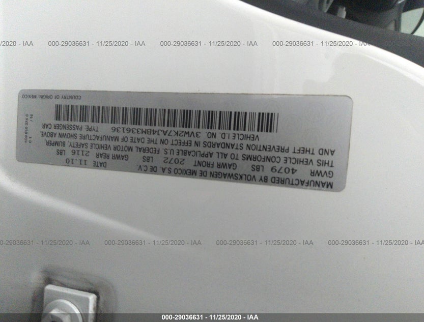 3VW2K7AJ4BM336136