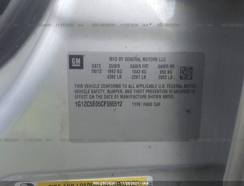 1G1ZC5E05CF386512