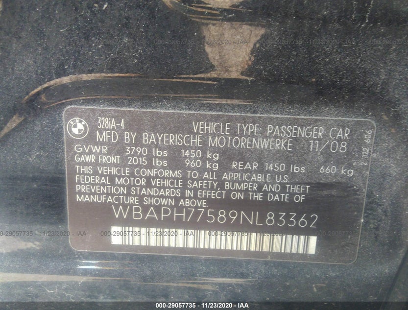 WBAPH77589NL83362
