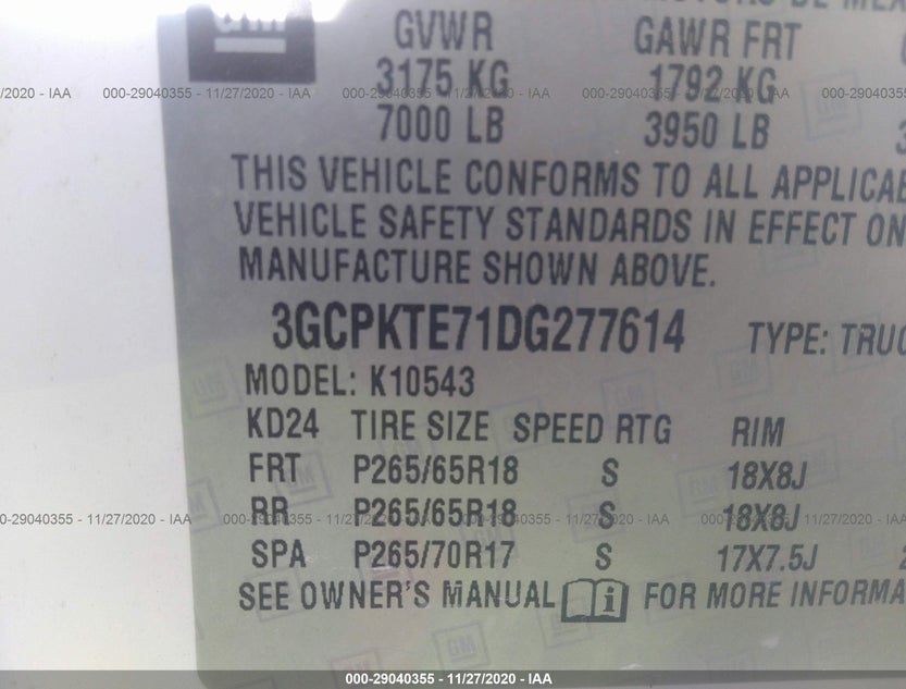 3GCPKTE71DG277614
