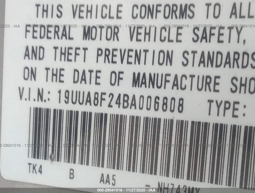 19UUA8F24BA006808