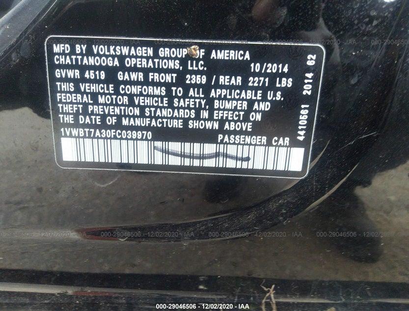 1VWBT7A30FC039970