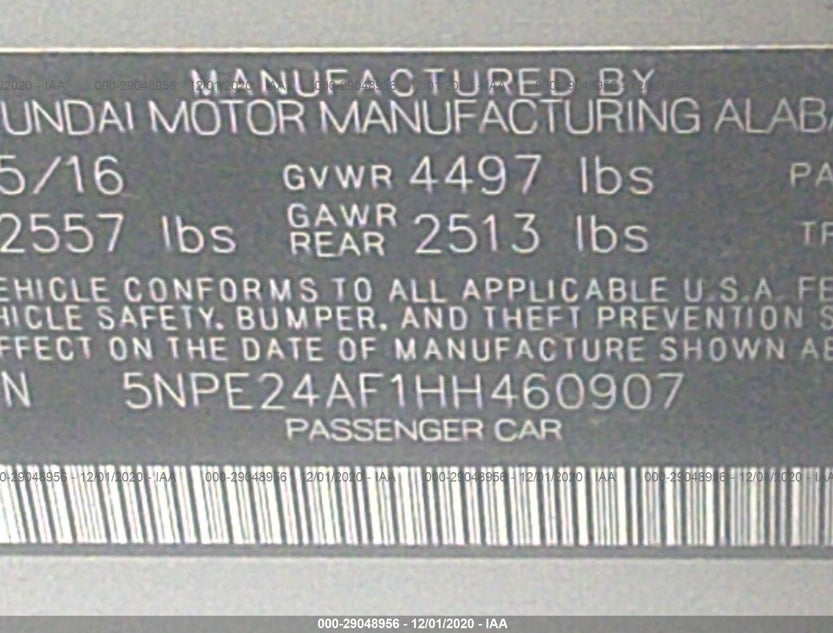 5NPE24AF1HH460907